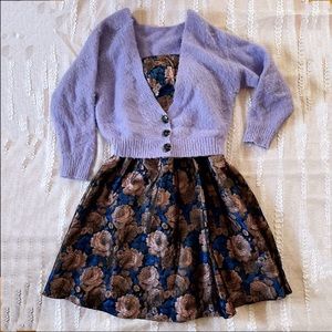 🍬 ChiChi London Purple Sweater Dress Set Sz XS 2